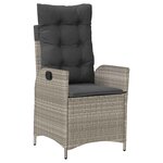 vidaXL Ensemble de salle à manger pour jardin 5 Pièces Gris clair