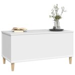 vidaXL Table basse Blanc 90x44 5x45 cm Bois d'ingénierie