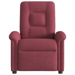 vidaXL Fauteuil de massage inclinable Rouge bordeaux Tissu