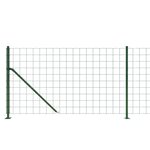 vidaXL Clôture en treillis métallique avec bride vert 1 1x25 m