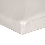vidaXL Bouchons de poteau de clôture 6 Pièces Métal galvanisé 81x81 mm