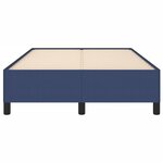 vidaXL Cadre de lit bleu 120x190 cm tissu