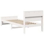 vidaXL Cadre de lit Blanc 80 x 200 cm Bois massif en pin