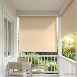 vidaXL Store enrouleur Protection UV Beige 120 x 140 cm Polyester
