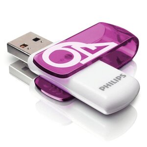 Philips clé usb 2.0 vivid 64 go blanc et violet