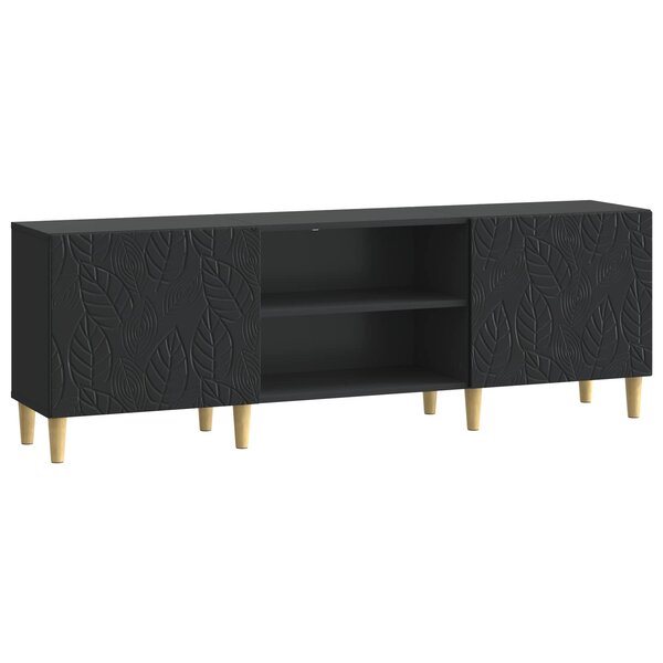 vidaXL Meuble TV 150 x 31 x 50 cm Noir Bois d'ingénierie