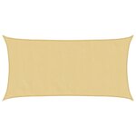 vidaXL Voile d'ombrage sable 5x2 5 m 100   polyester oxford