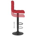 vidaXL Tabouret de bar Rouge bordeaux Tissu