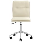 vidaXL Chaises à manger lot de 6 crème similicuir