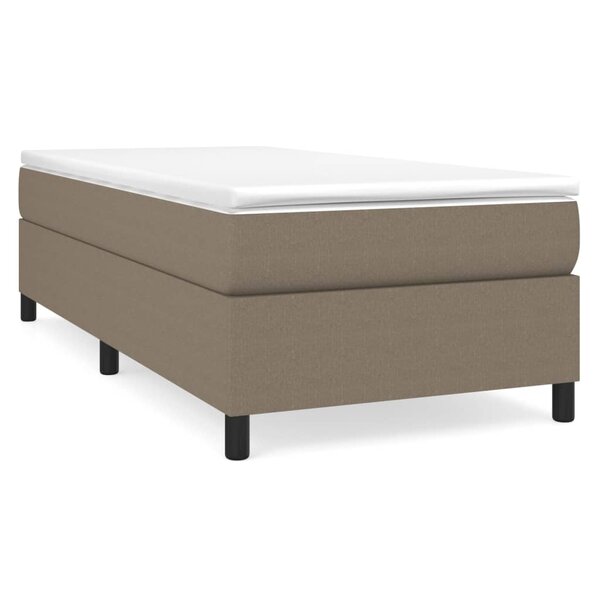 vidaXL Cadre de lit taupe 80x200 cm tissu