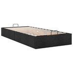 vidaXL Cadre de lit ottoman sans matelas noir 80x200 cm tissu