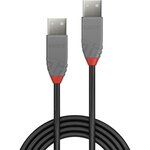 Lindy 36692 câble usb 1 m usb 2.0 usb a noir  gris