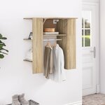 vidaXL Armoire de couloir Chêne sonoma 97 5x37x99 cm Bois d'ingénierie