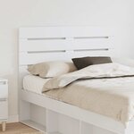 vidaXL Tête de lit Blanc 120 cm Bois d'ingénierie