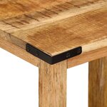 vidaXL Tables d'appoint gigognes 3 Pièces bois de manguier massif brut
