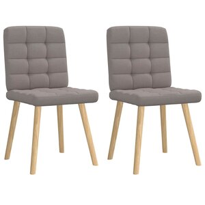 vidaXL Chaises à manger lot de 2 taupe tissu