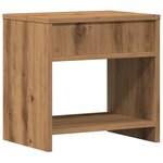 vidaXL Tables de chevet 2 Pièces chêne artisanal bois d'ingénierie