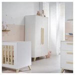 Armoire LAZZIO 2portes bois-blanc