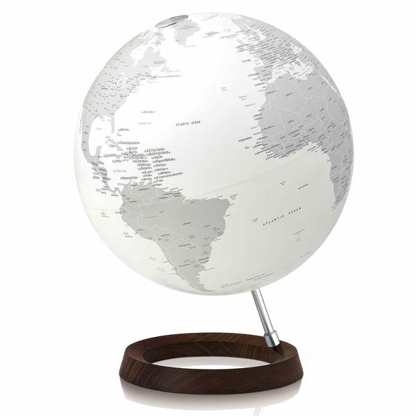 Globe terrestre lumineux Full Circle Reflection Ø 30 cm - Blanc
