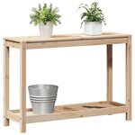 vidaXL Table de rempotage avec étagère 108x35x75 cm bois massif de pin