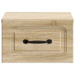 vidaXL Cabinet de chevet mural Chêne Sonoma 34 5 x 33 x 20 cm
