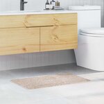 vidaXL Tapis de bain Crème 50 x 80 cm Polypropylène