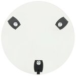 vidaXL Supports roulants à plantes 4 Pièces 28 cm Verre trempé Rond