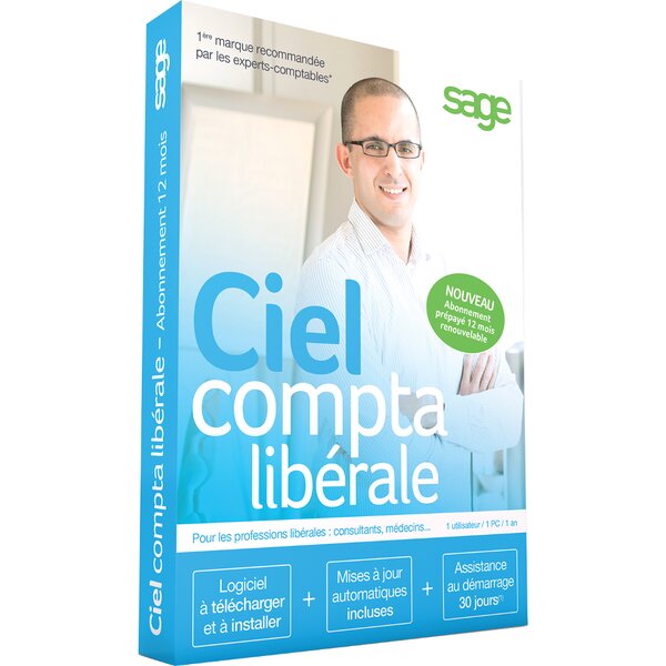 Ciel compta libérale  - licence 1 an - 1 poste - a télécharger