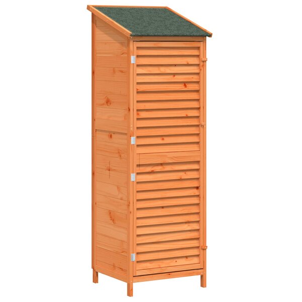 vidaXL Abri de jardin Marron 59 x 56 x 176 cm Bois de Sapin Massif