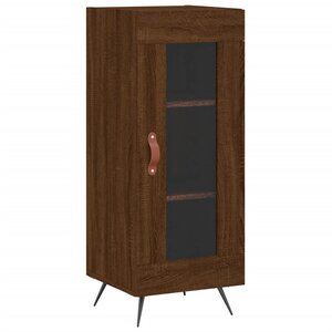 vidaXL Buffet Chêne marron 34 5x34x90 cm Bois d'ingénierie