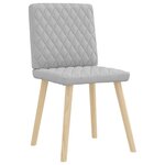 vidaXL Chaises à manger lot de 2 gris nuage tissu