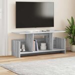 vidaXL Meuble TV Gris Sonoma 102 x 35 x 45 cm Bois d'ingénierie