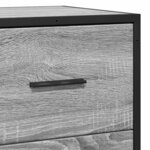 vidaXL Buffet sonoma gris 68x35x76 cm bois d'ingénierie