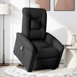 vidaXL Fauteuil de massage inclinable Noir Tissu