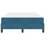 vidaXL Lit à ressorts avec matelas Bleu foncé 120 x 190 cm tissu