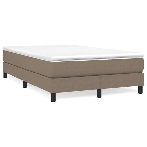 vidaXL Cadre de lit sans matelas taupe 120x200 cm tissu