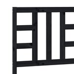 vidaXL Tête de lit Noir 81x4x100 cm Bois massif de pin