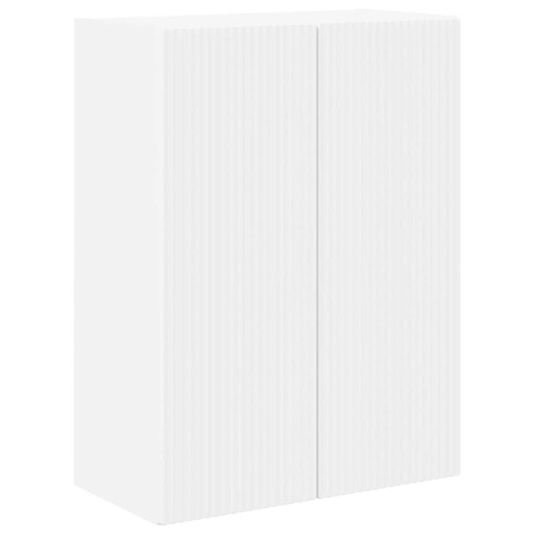 vidaXL Meuble TV mural Blanc 59 5 x 31 x 80 cm Bois d'ingénierie