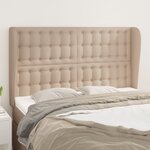 vidaXL Tête de lit avec oreilles Cappuccino 147x23x118/128 cm
