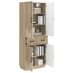 vidaXL Ensemble de Meubles 2 Pièces Chêne Sonoma Bois d'ingénierie