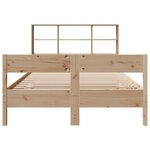 vidaXL Lit bibliothèque sans matelas 140x190 cm bois de pin massif