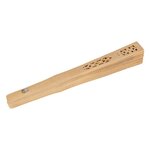 4 éventails en bois naturel à décorer 20 cm