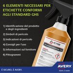 Bte 200 étiquettes ultra-résistantes en polyéthylène étirable 105x148 mm avery