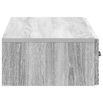 vidaXL Table d'appoint murale Sonoma gris 87 5 x 34 5 x 17 cm