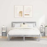 vidaXL Table de chevet 2 pc Gris Sonoma 25 5 x 22 x 49 5 cm
