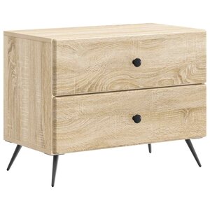 vidaXL Cabinet de chevet avec tiroir Chêne Sonoma 62 x 34 5 x 47 5 cm