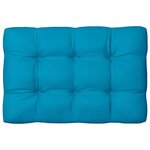 vidaXL Coussins de canapé palette lot de 7 Bleu
