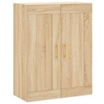 vidaXL Buffet haut Chêne sonoma 69 5x34x180 cm Bois d'ingénierie