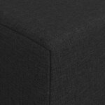 vidaXL Canapé-lit pliable Noir 200 x 70 x 15 cm Tissu