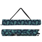 vidaXL Chaises longues pliantes avec sacs de transport - 2 pièces  motif feuilles  tissu Oxford 600D.